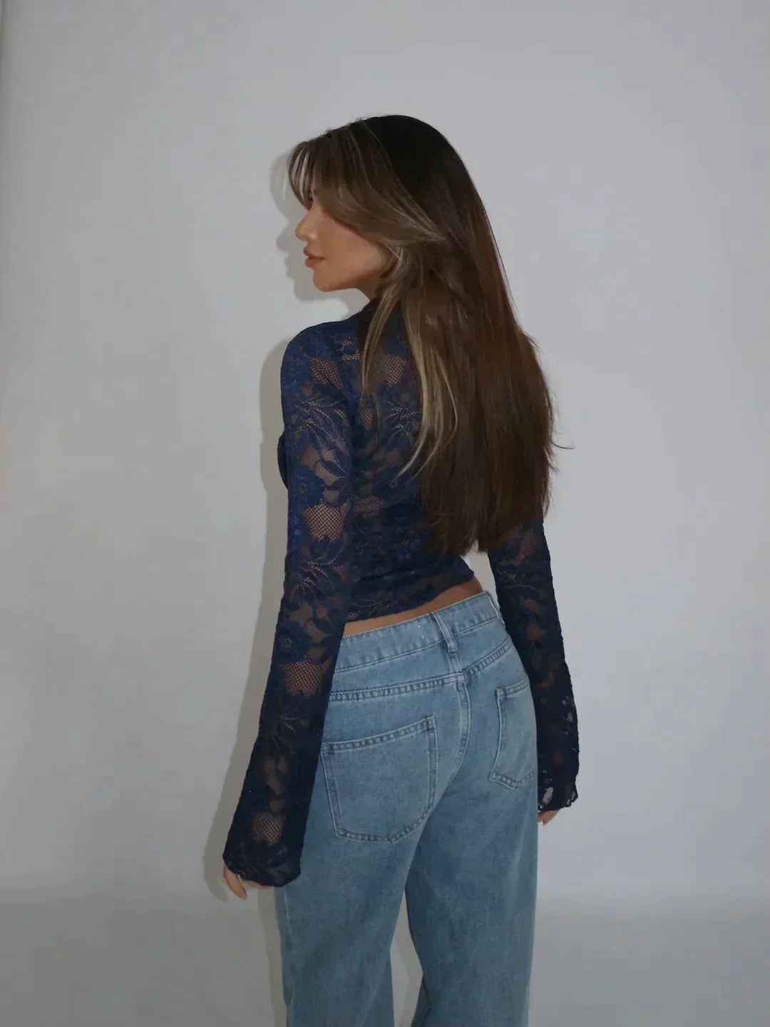 Arnelda® | Long Sleeve Lace Top