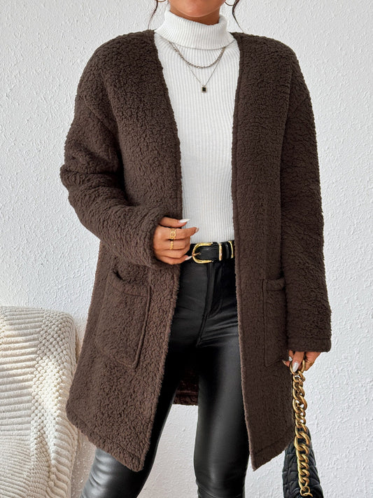 Annika® | Long sleeve open front winter coat