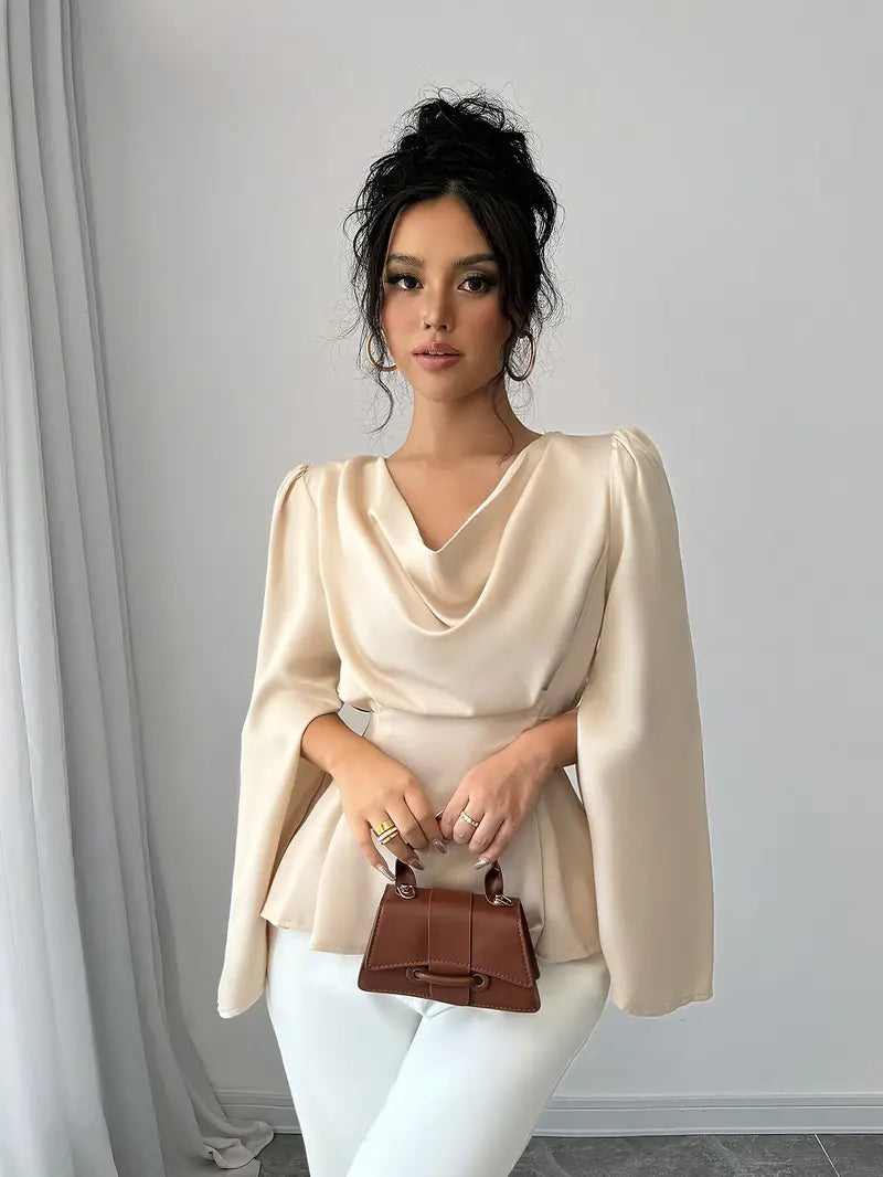 Elara® | Elegant Satin Blouse