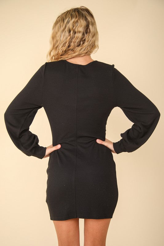 Dafne® | Figure-hugging mini dress with ruffled details