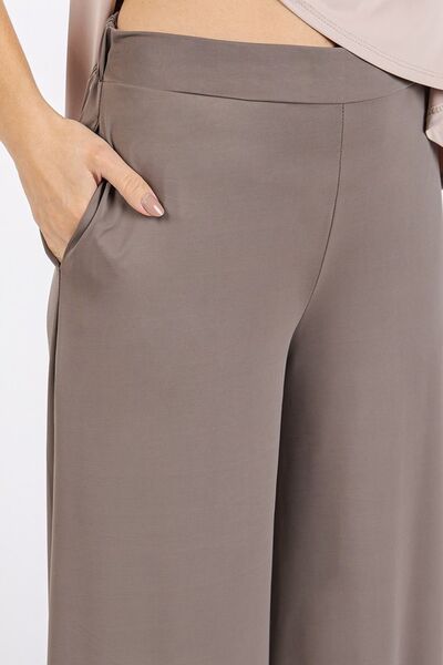 Diana® | Stretch trousers with wide legs and an elastic waistband