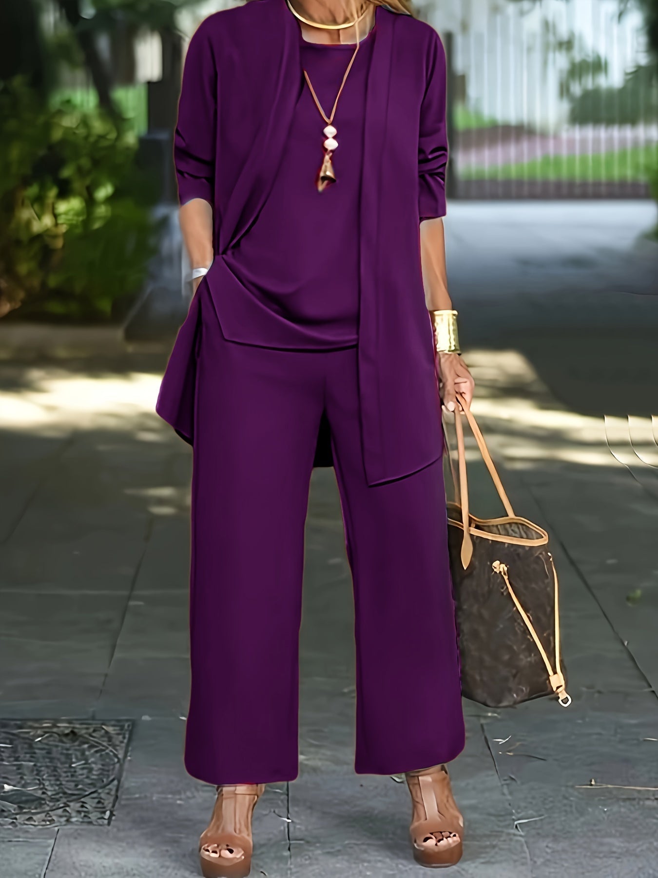 Elena® | Perfect chic simple three piece set for women