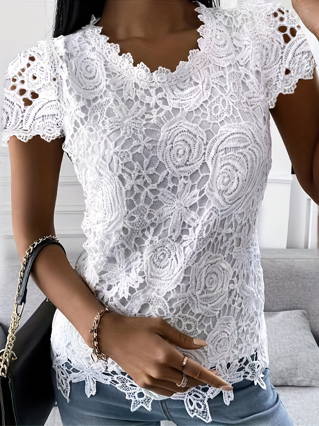Berta® | Elegant T-Shirt With Short Sleeves For Spring And Summer