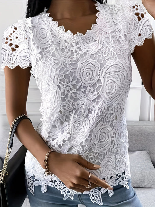 Berta® | Elegant T-Shirt With Short Sleeves For Spring And Summer