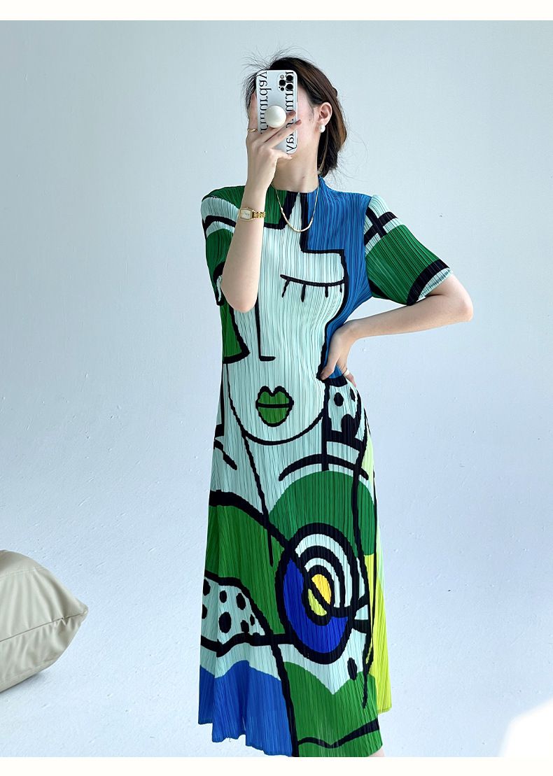 Andrea® | Chictoon Pleated Elegance Dress
