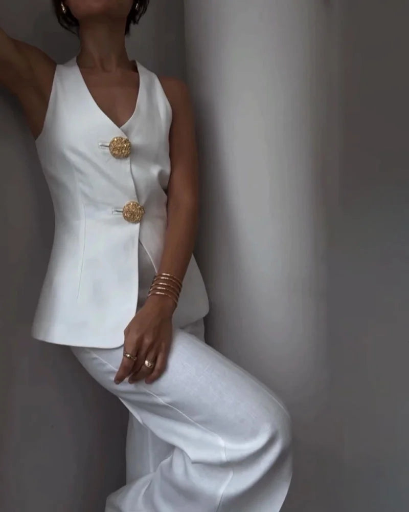 Blanca® | Stylish sleeveless vest and suit set