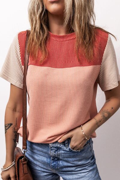 Carolina® | Color block crew neck short sleeve t-shirt