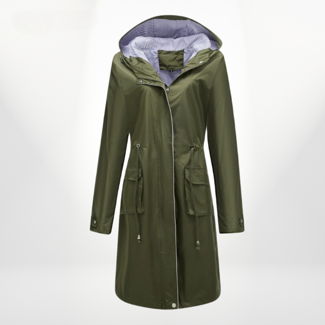 Charlotte | Women's Hooded Mid-Length Anorak Coat