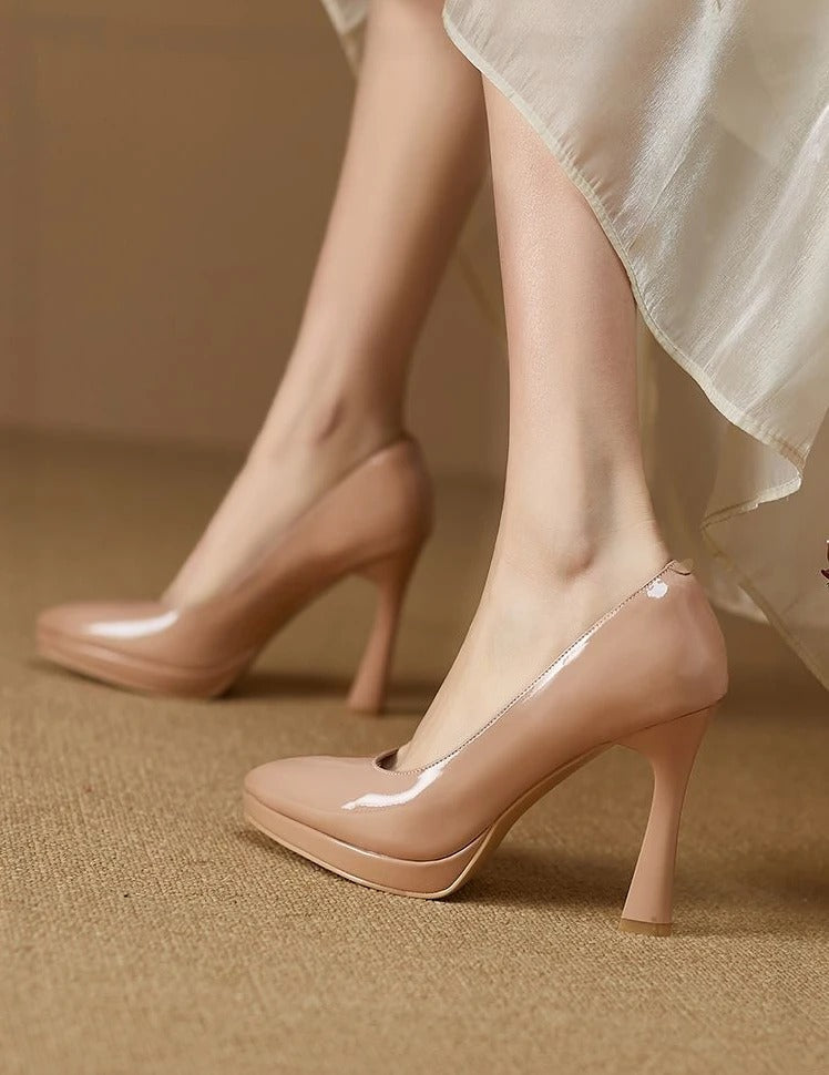 Kristen | Elegant ladies high heels pumps with pointed toe & thin heel - stylish pumps for special occasions
