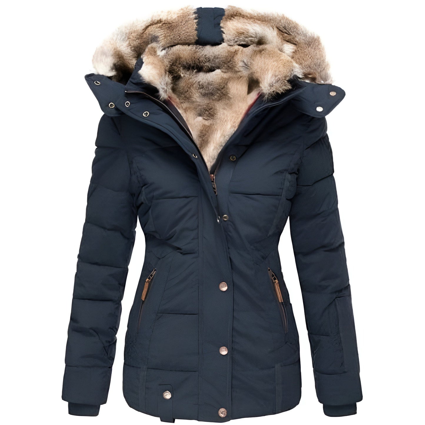 Ariadna® | Winter coat with faux fur