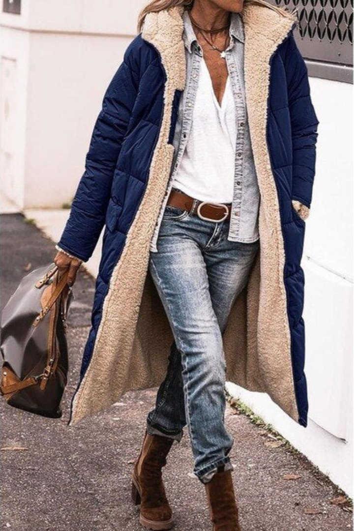 Claire® | Long reversible coat