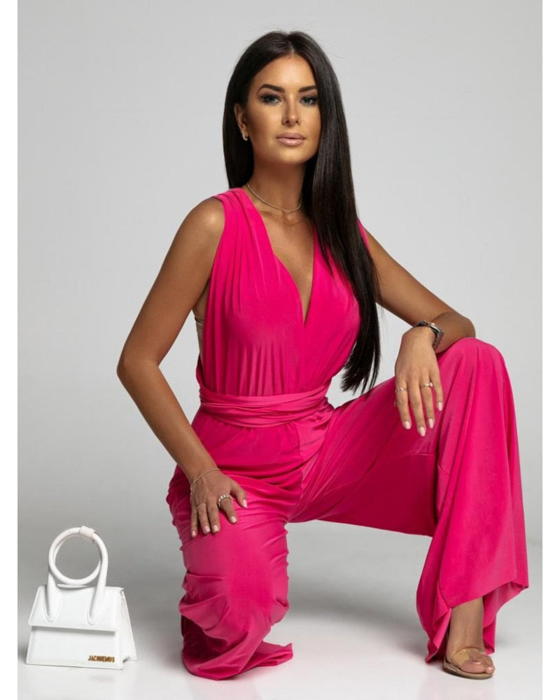 Aranza® | Stylish V-neck jumpsuit for summer
