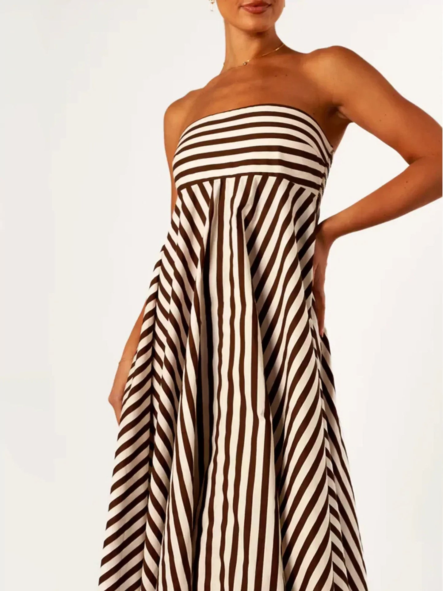 Jayla | Elegant Strapless Maxi Dress for Effortless Style