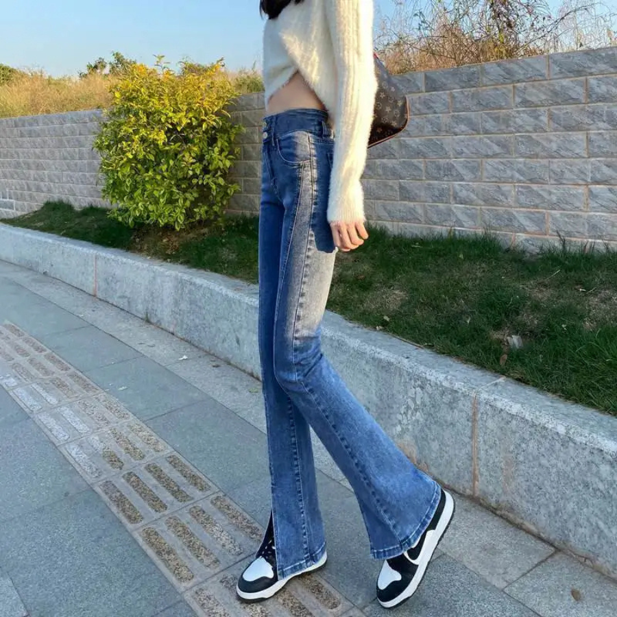 Clara® | Pants Elegance High-waisted Flared Bell Cuffs