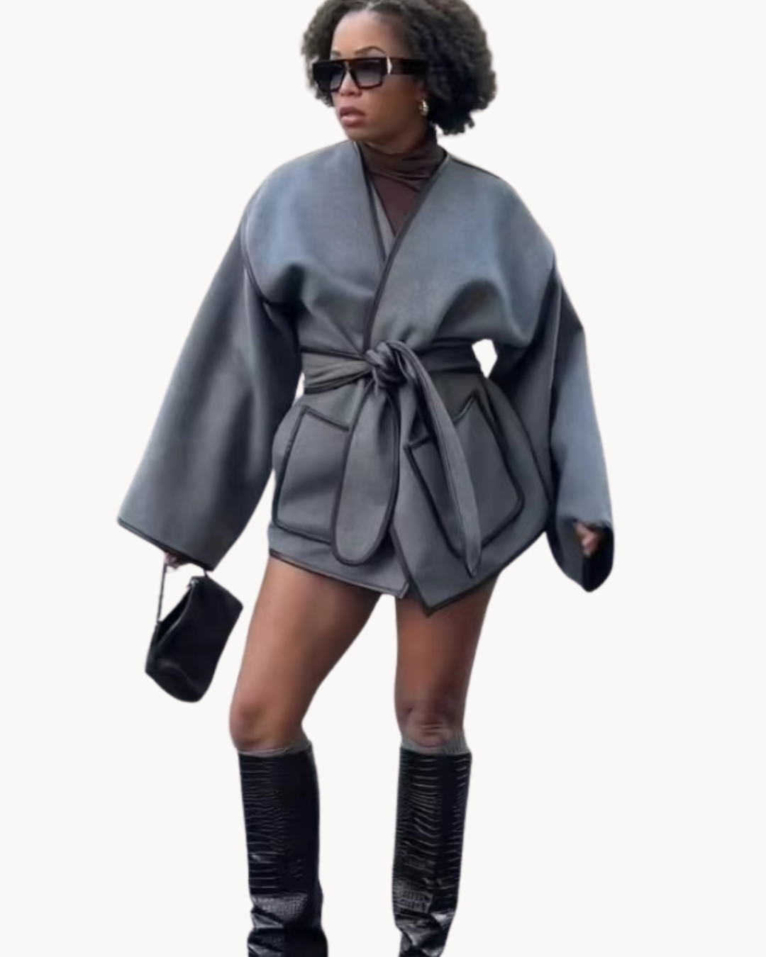 Beatriz® | Tailored fit with a chic belt design women's jacket