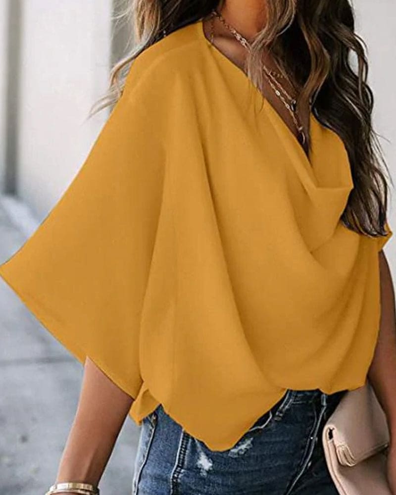Brooklee® | Casual V-Neck Blouse For Women