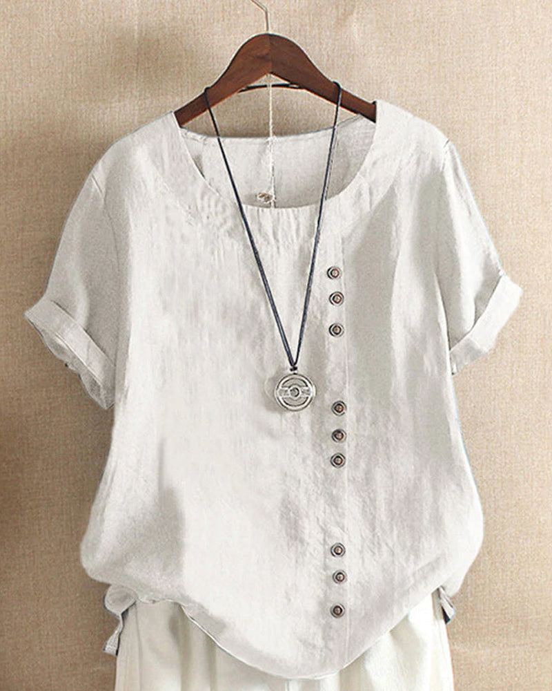 Bonifacia® | Stylish Women'S Blouse With Short Sleeves