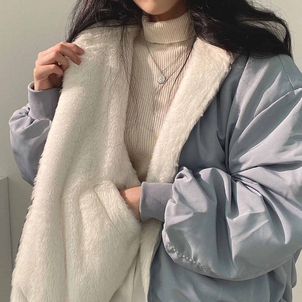 Chloe® | Reversible jacket with hood for women