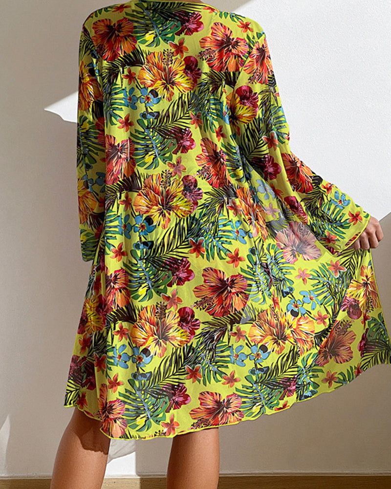 Glenda | Stylish Bikini Set with Floral Skirt