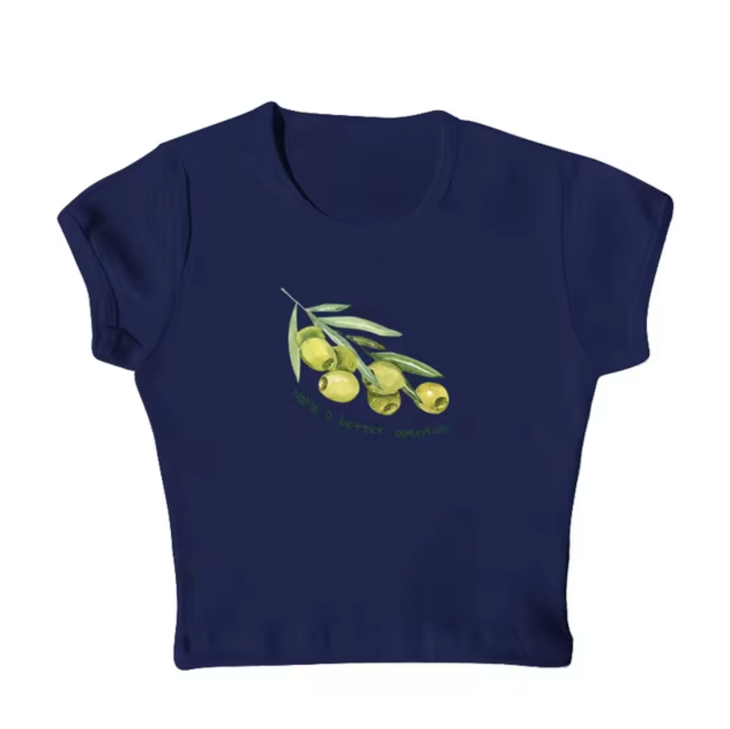 Elena® | Olive Print Crop Top Shirts