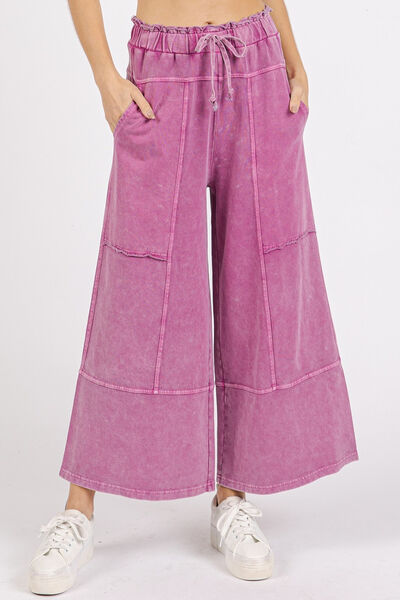 Carolina® | Wide trousers made of French terry with seam