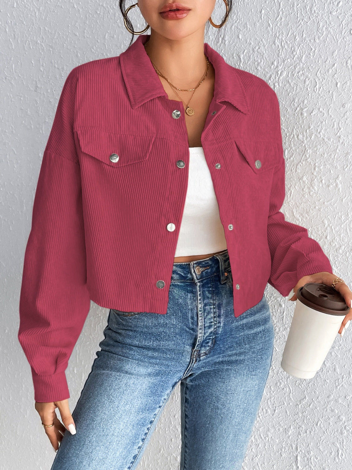 Constance® | Long sleeve jacket with snap fastening