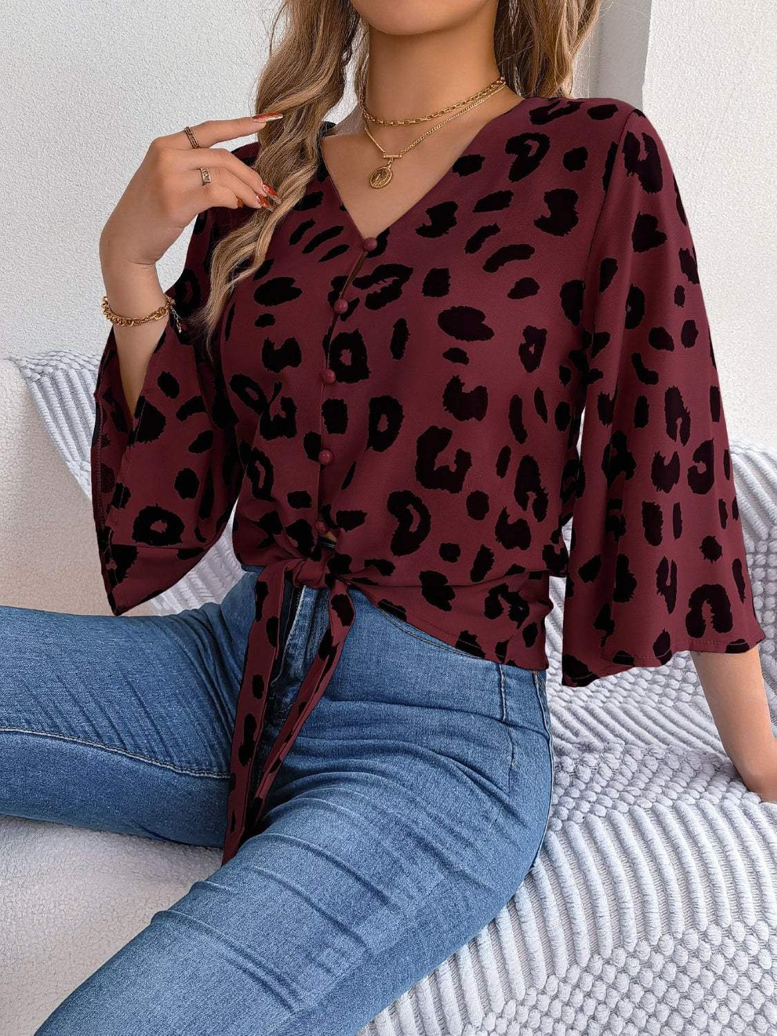 Brienna® | Women'S Animal Print Blouse