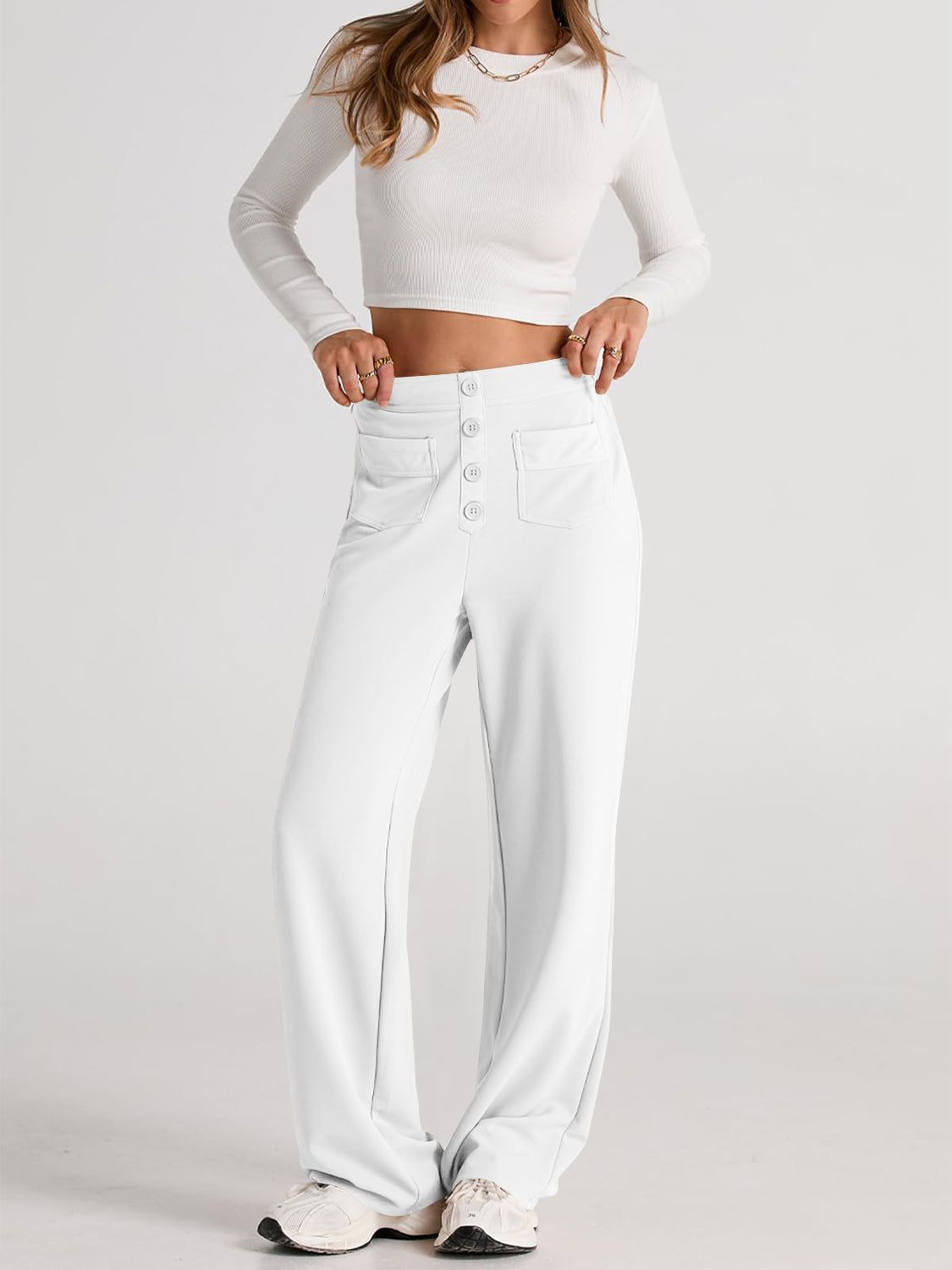 Apolonia | Wide-leg, high-waisted trousers