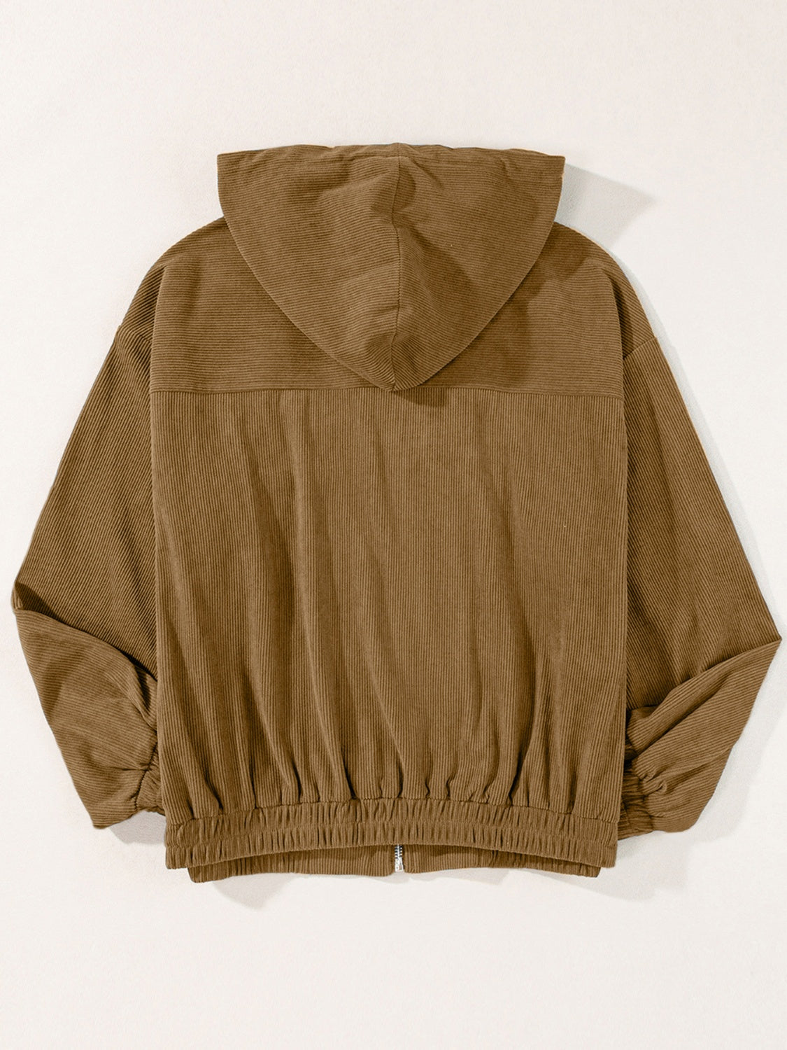 Edith® | Long sleeve hooded jacket with drawstring and zip fastening