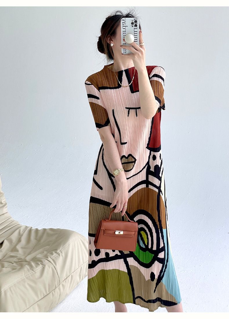 Andrea® | Chictoon Pleated Elegance Dress