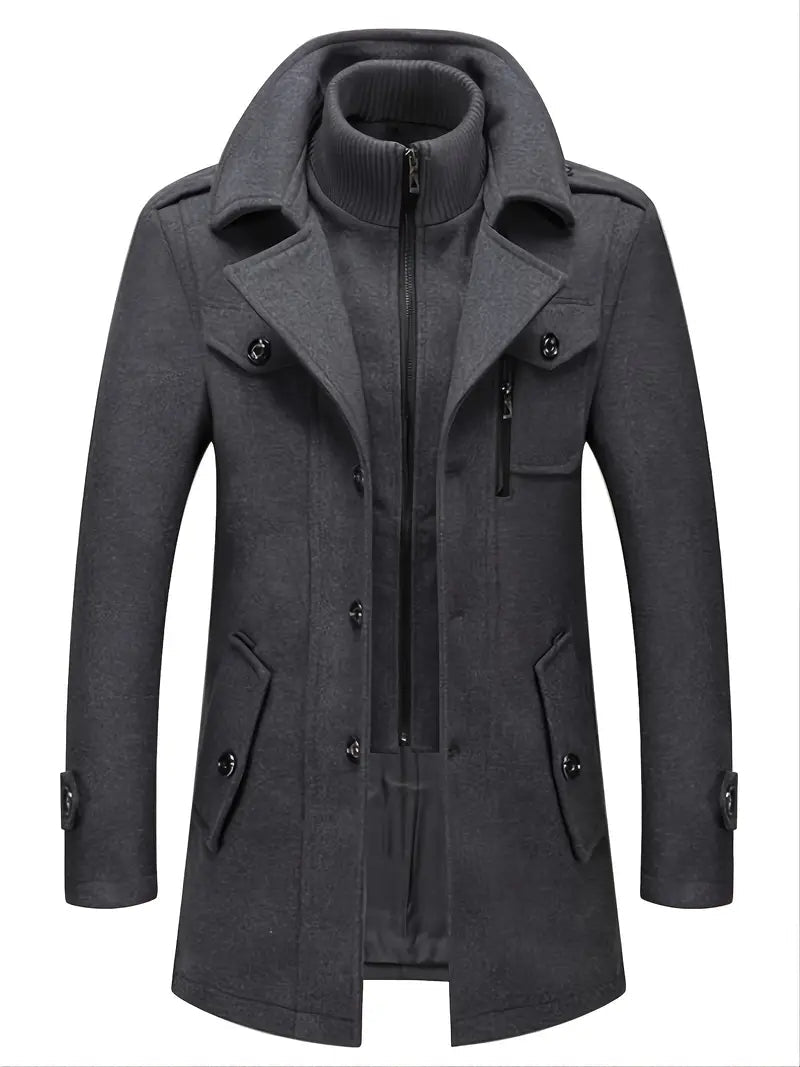 Hugh | Men's Double Breasted Pea Coat