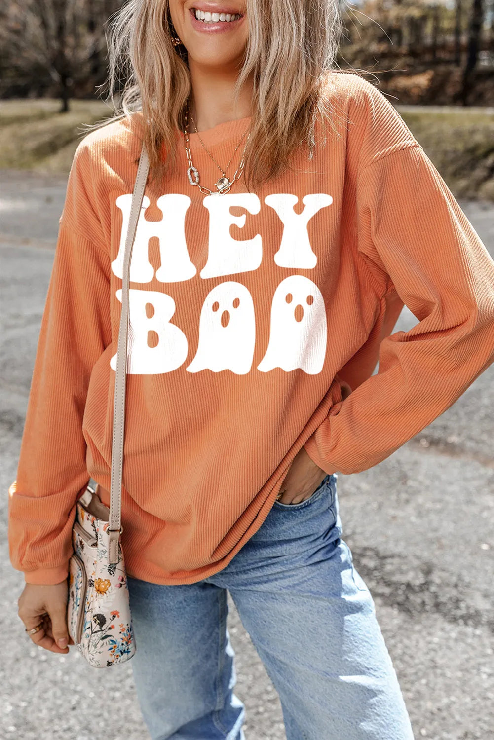 Anita® | Long sleeve crew neck sweatshirt with letter graphic
