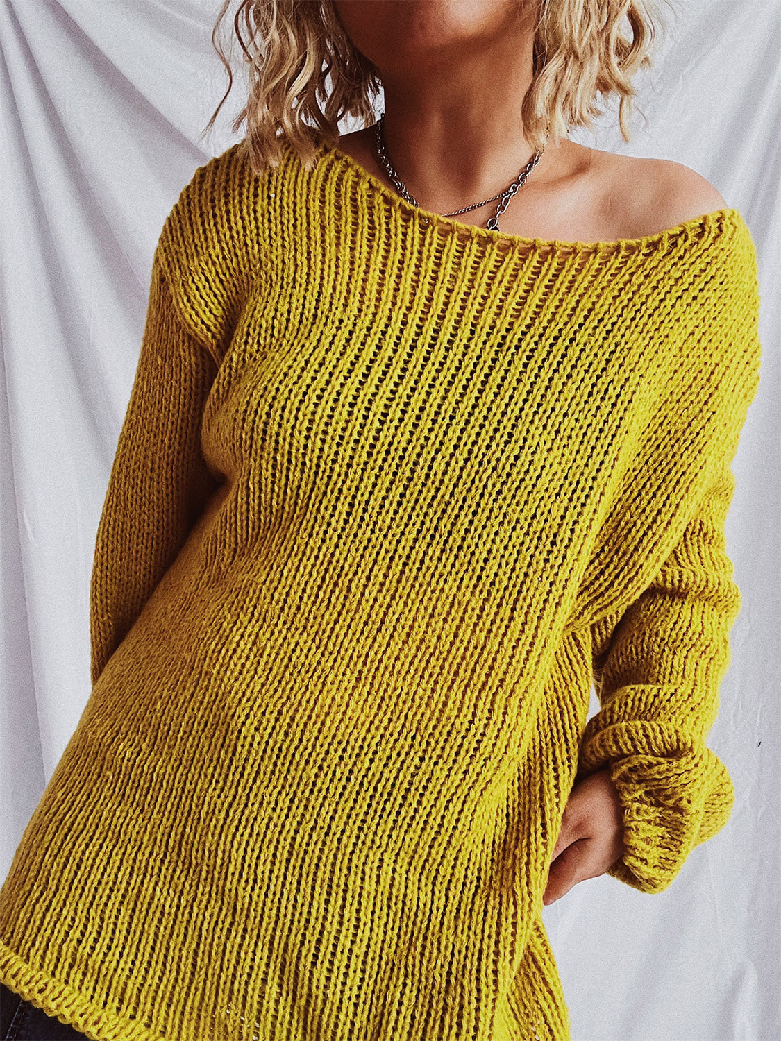 Bernadette® | Sweater with a boat neckline and dropped shoulders