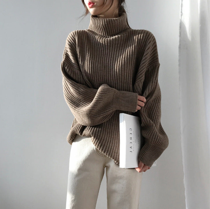 Aurora® | Luxurious turtleneck sweater with balloon sleeves