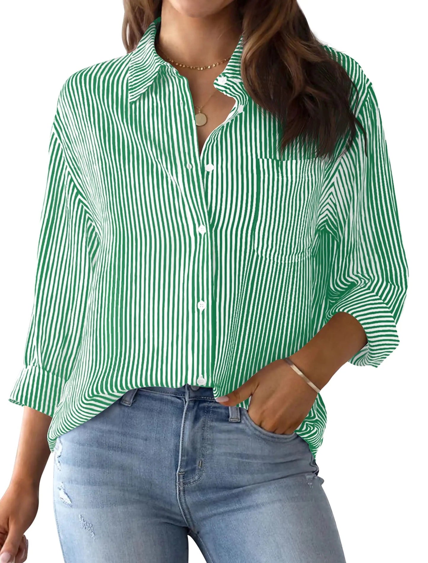 Broz® | Striped Office Blouse