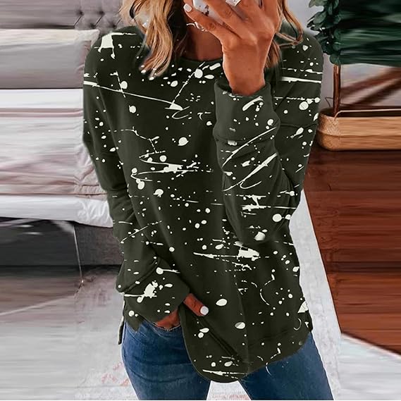 Bromleigh® | Fashionable Casual Blouse With Tie Dye Pattern