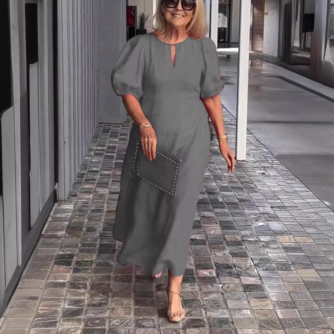Brooke® | Midi dress with puff sleeves