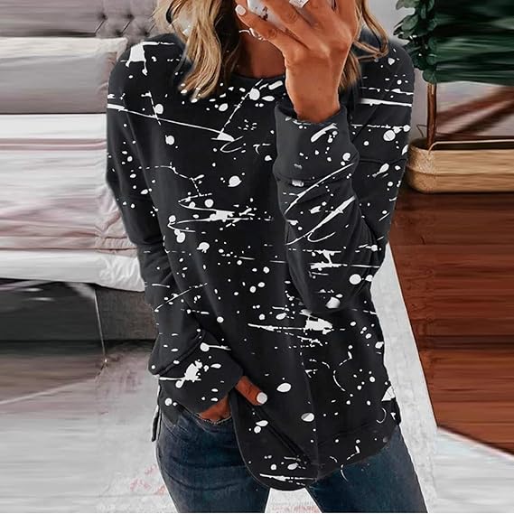 Bromleigh® | Fashionable Casual Blouse With Tie Dye Pattern