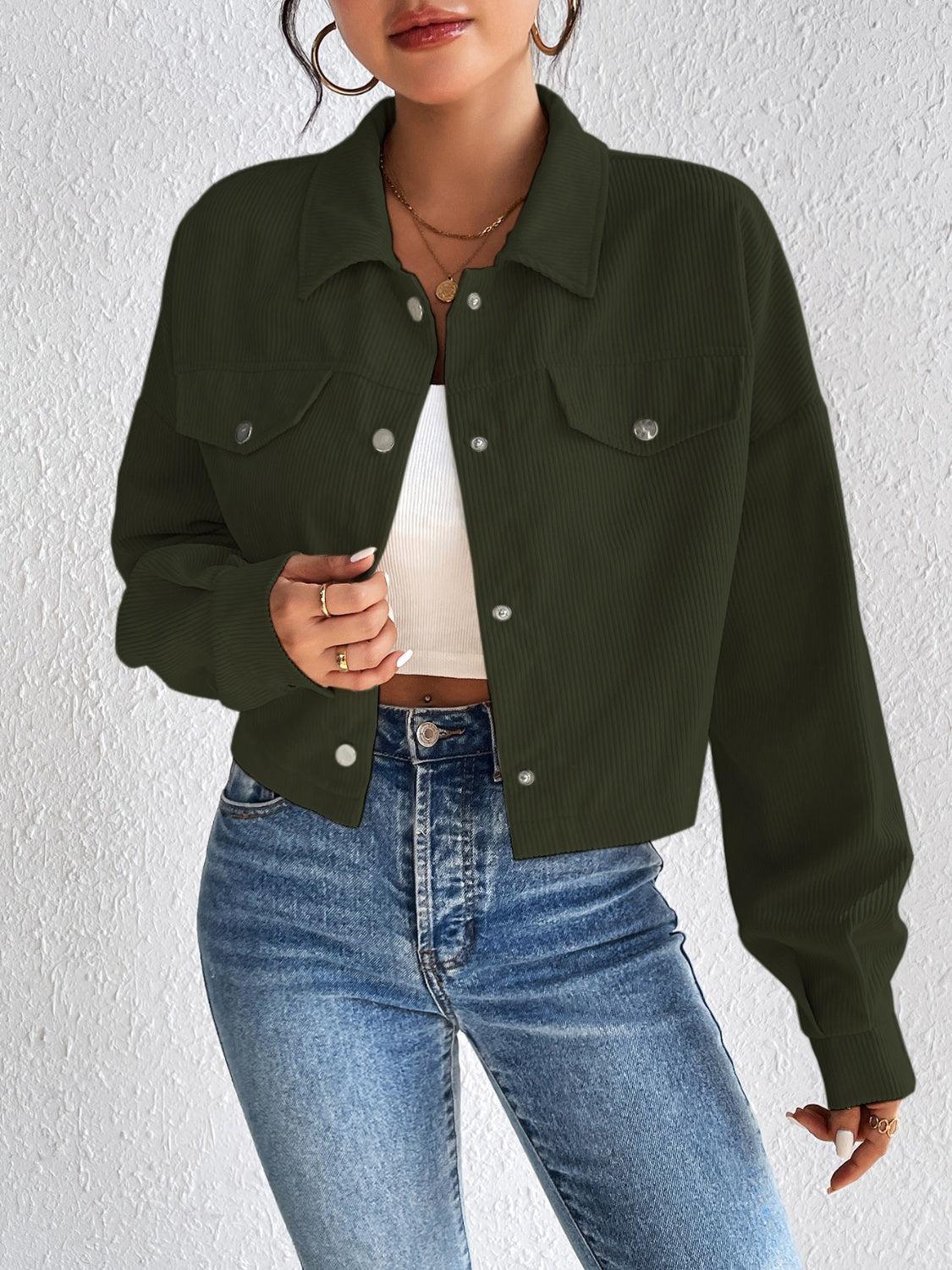 Constance® | Long sleeve jacket with snap fastening