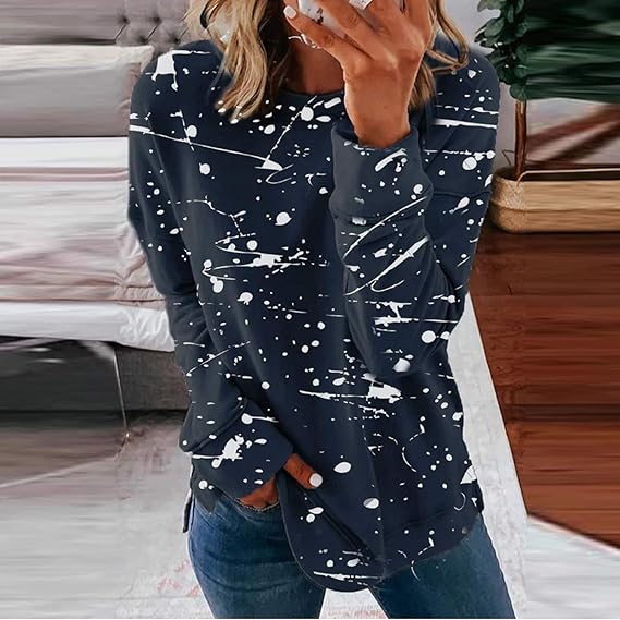 Bromleigh® | Fashionable Casual Blouse With Tie Dye Pattern