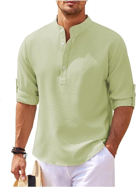 Marvin | Men’s Casual Shirt - Relaxed Fit - Lightweight Cotton - Versatile Style