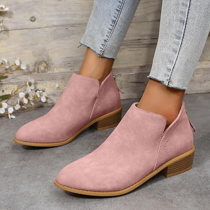 Riley | Women's Wedge Heel Pointed Toe Ankle Boots