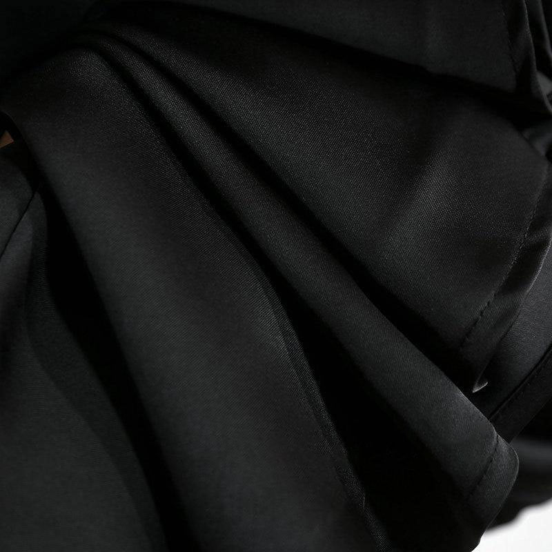 Coralie® | Trendy striped satin A-line skirt for women