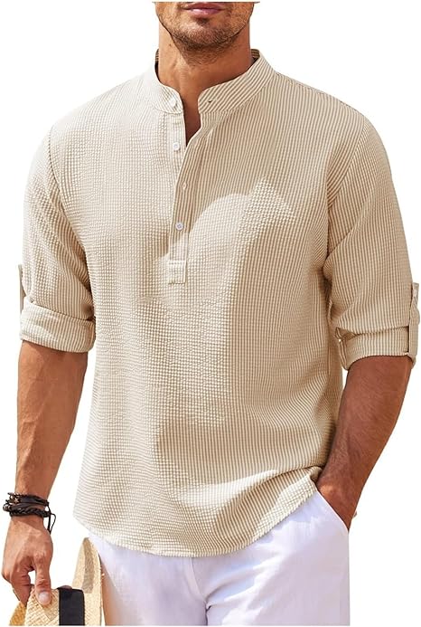 Marvin | Men’s Casual Shirt - Relaxed Fit - Lightweight Cotton - Versatile Style