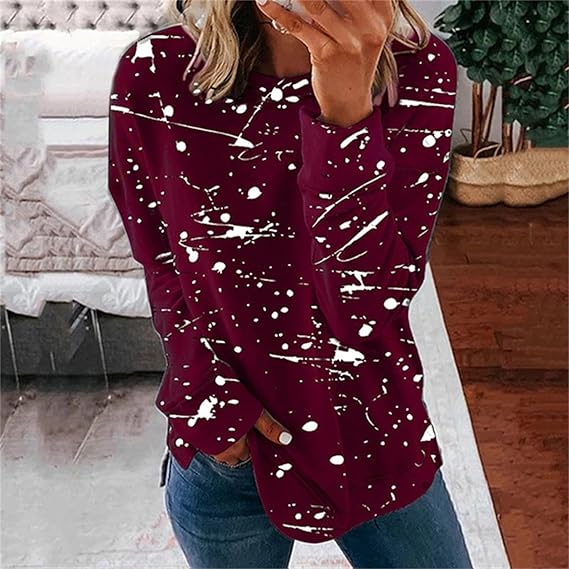 Bromleigh® | Fashionable Casual Blouse With Tie Dye Pattern