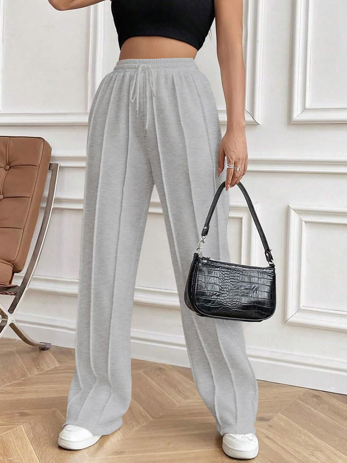 Amelia® | Pants with drawstring and elastic waistband and pockets