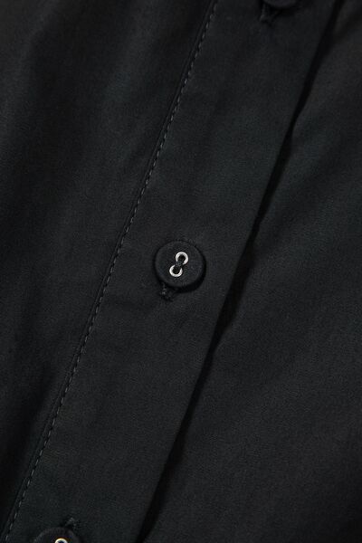Autumn® | Dress with button placket, puff sleeves and ruffled hem