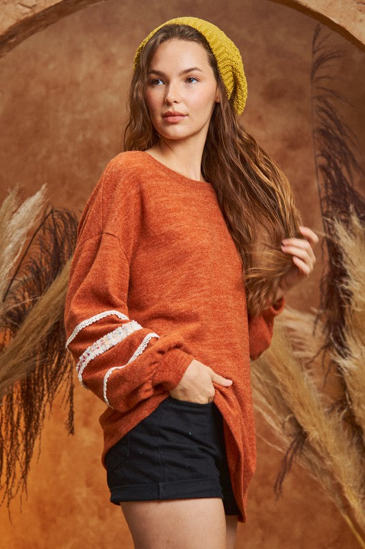 Aurora® | SLEEVES WITH TWEED TRIM TUNIC