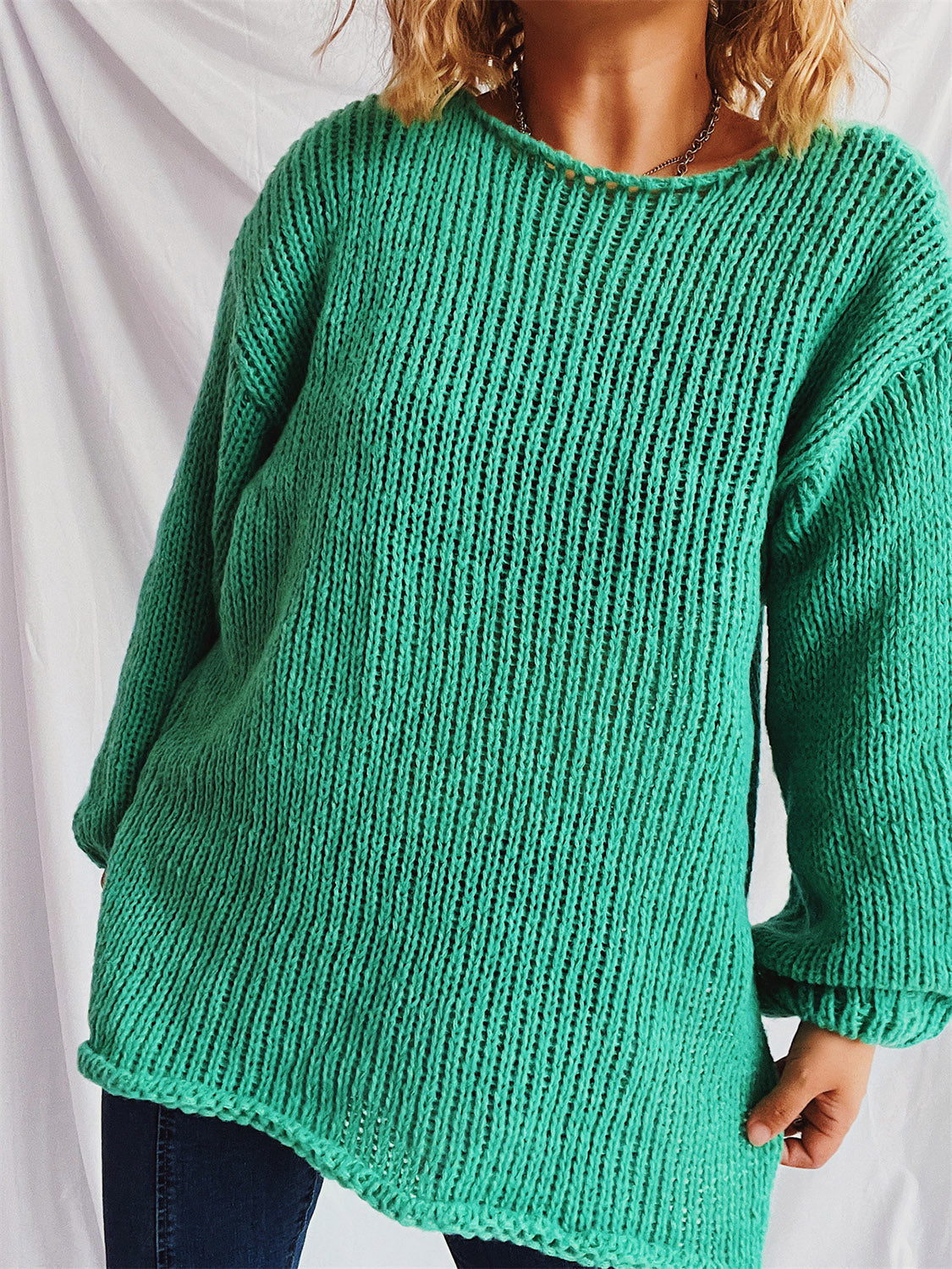 Bernadette® | Sweater with a boat neckline and dropped shoulders