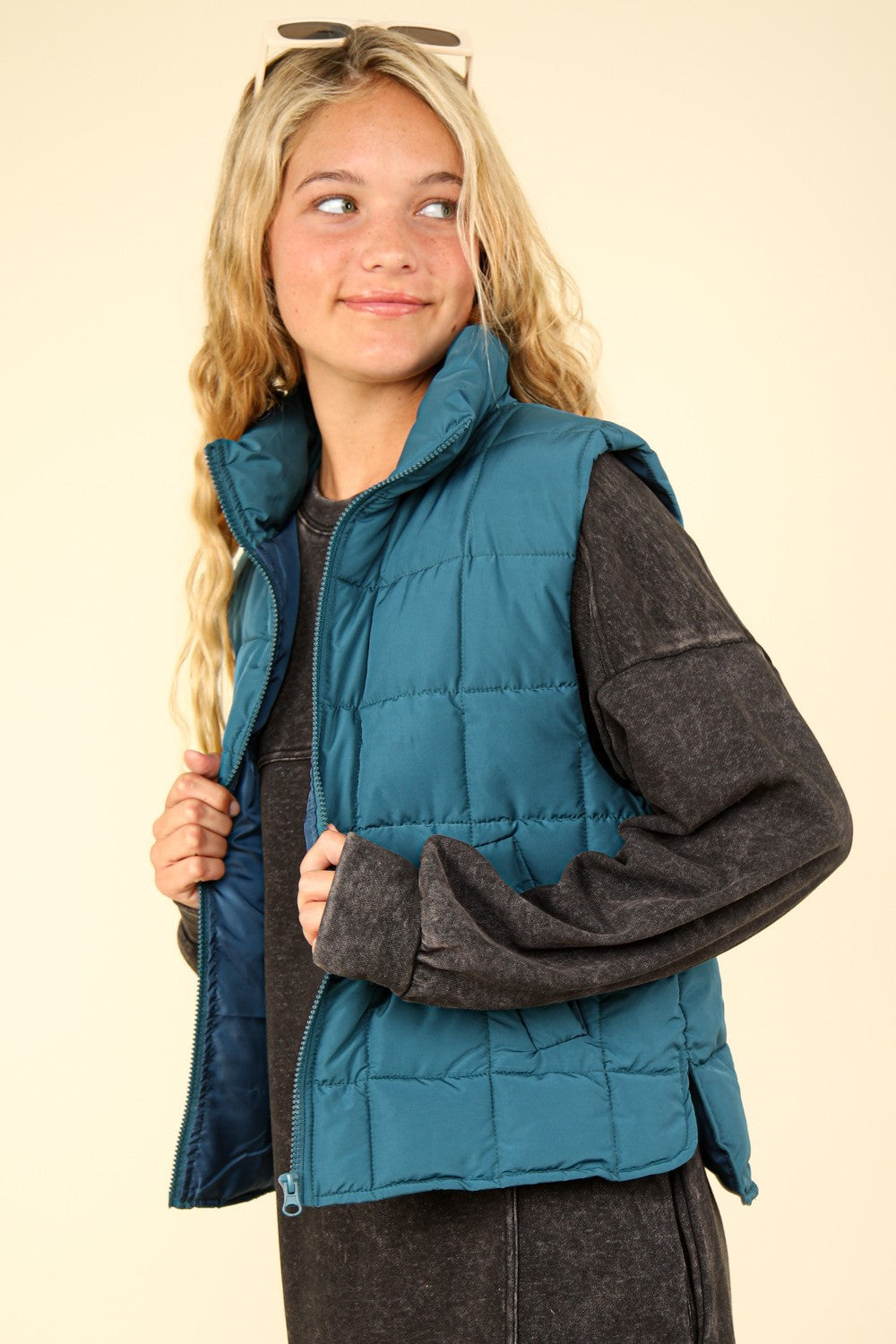Carolin® | Padded, warm vest with zip